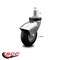 Service Caster 3 Inch Bright Chrome Hooded Neoprene Rubber 7/8 Inch Grip Ring Stem Caster SCC SCC-GR03S310-NPRB-BC-71678 - alternate 1